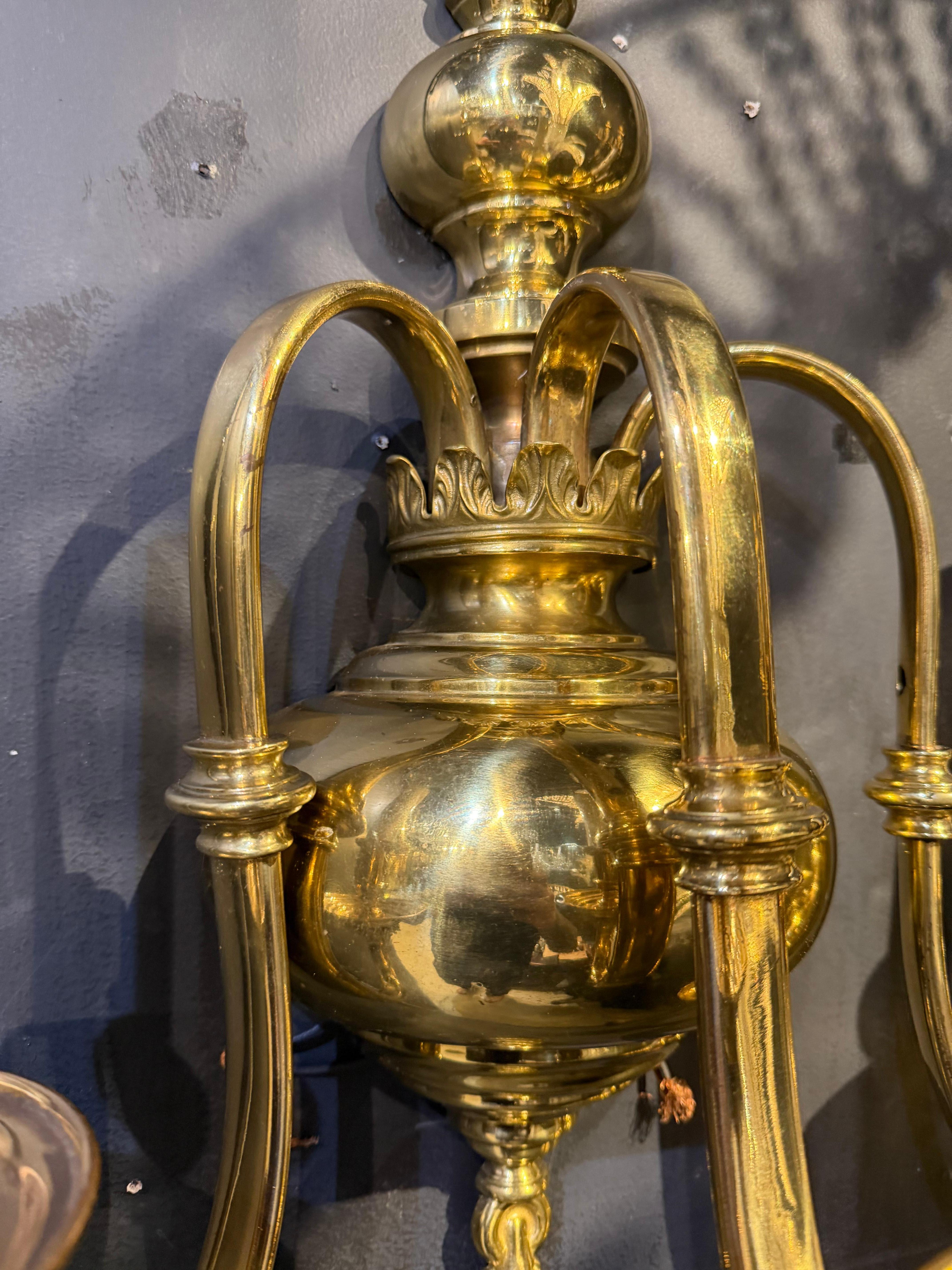 Dorato Grandi appliques in bronzo dorato in stile Feder in vendita