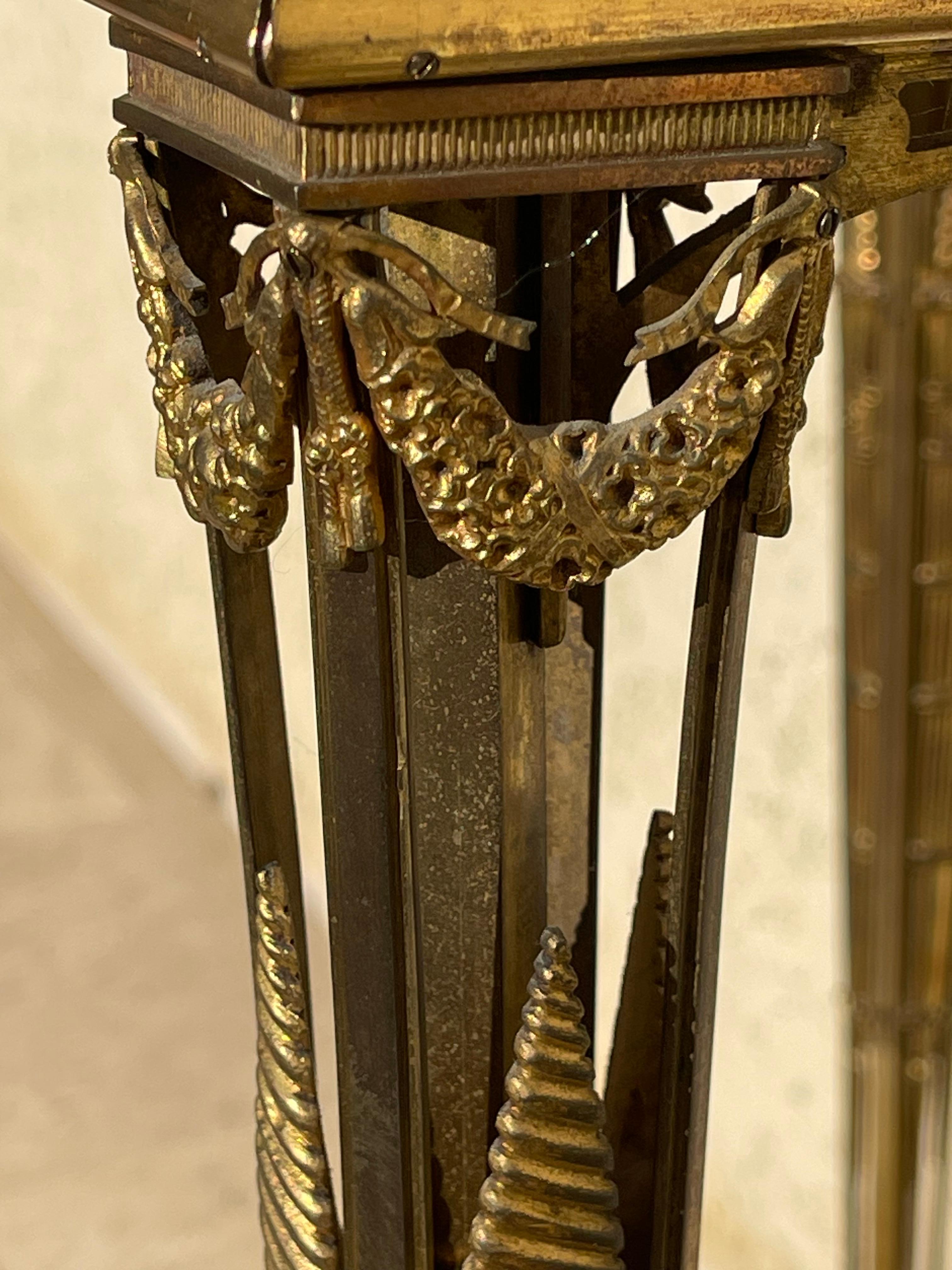 20th Century Gilt bronze Little Vitrine Louis XVI Style For Sale