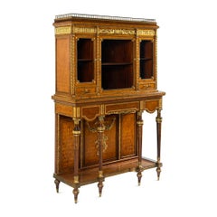 Gilt Bronze Louis XVI-Style Cabinet Attrib. François Linke