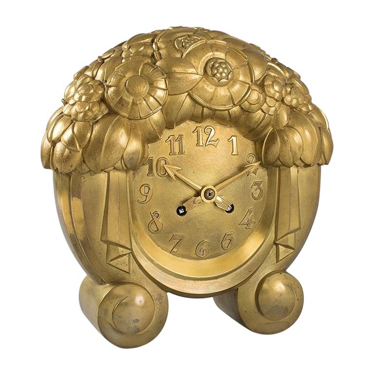 Gilt Bronze Mantel Clock by Süe et Mare