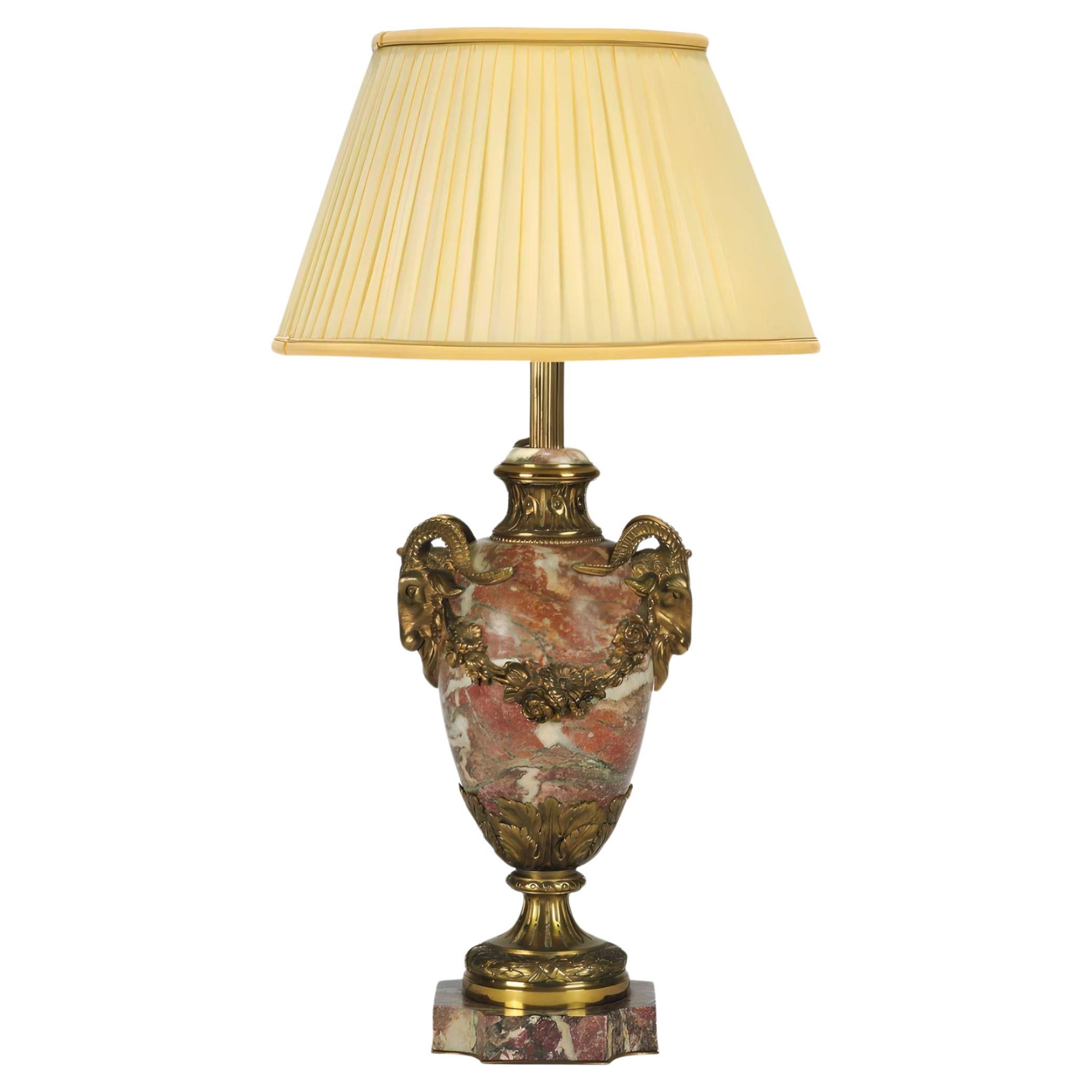 Gilt-Bronze Marble Table Lamp Early 20th Century - Christie's 2011 Auction For Sale