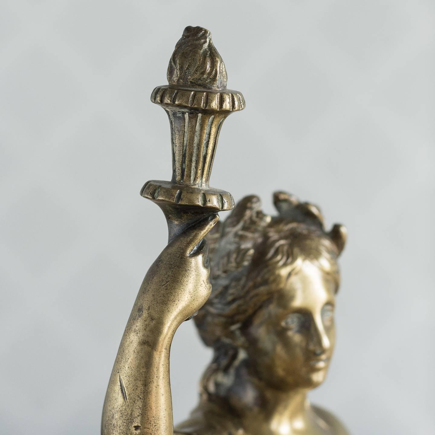 Vergoldetes Keramikmodell aus Bronze im Angebot 4