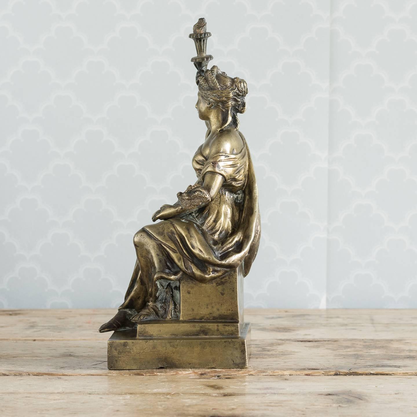 Vergoldetes Keramikmodell aus Bronze (Klassisch-römisch) im Angebot