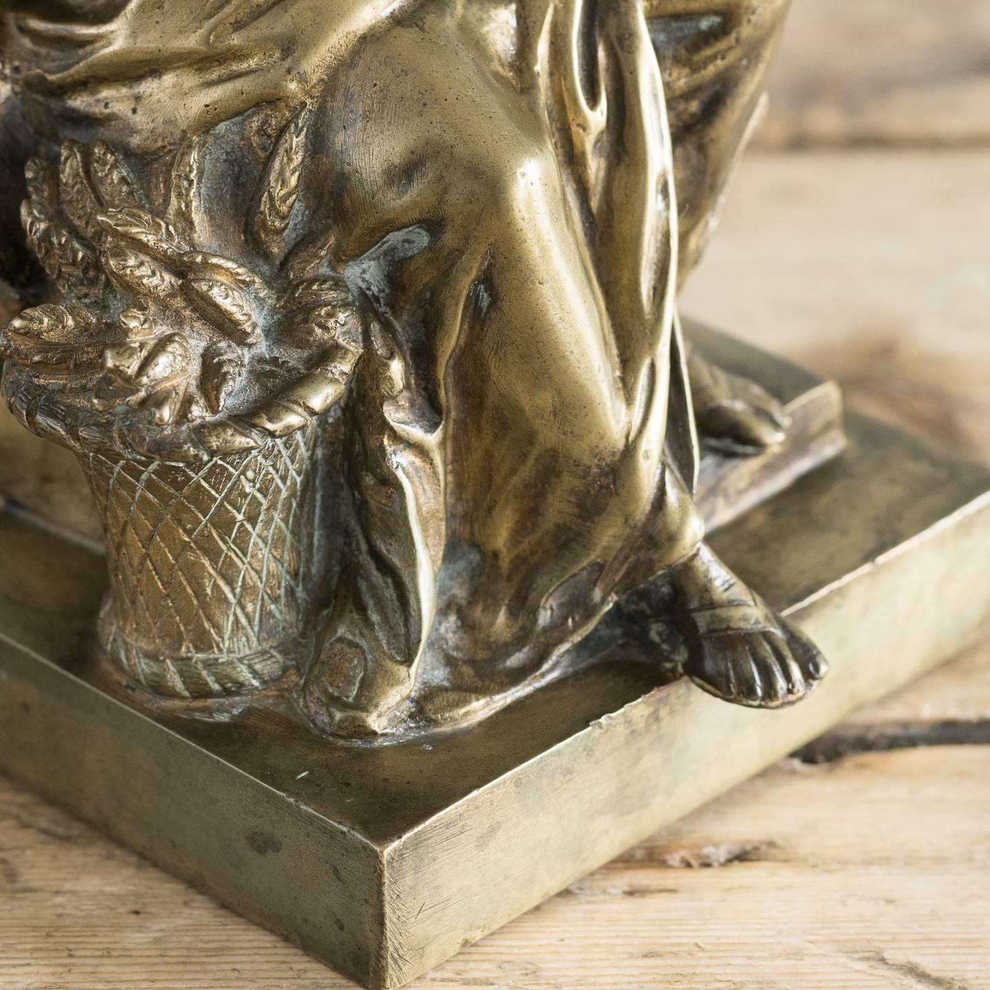 Vergoldetes Keramikmodell aus Bronze im Angebot 3