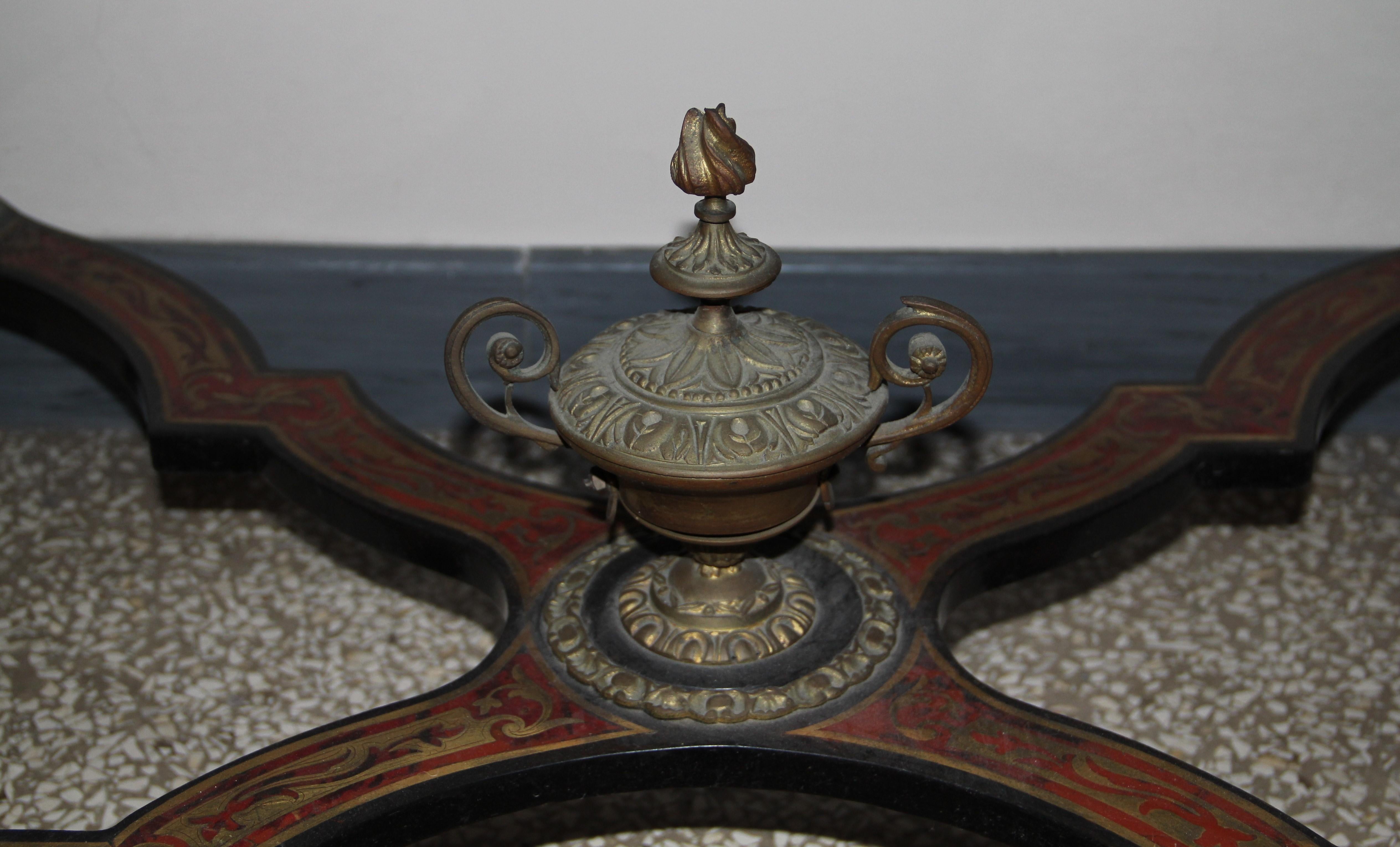 Gilt Bronze-Mounted “Boulle” Marquetry Centre Table, Late 19th Century For Sale 8