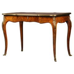 Gilt-Bronze Mounted Burr Walnut Writing Table, Probably by Gillows