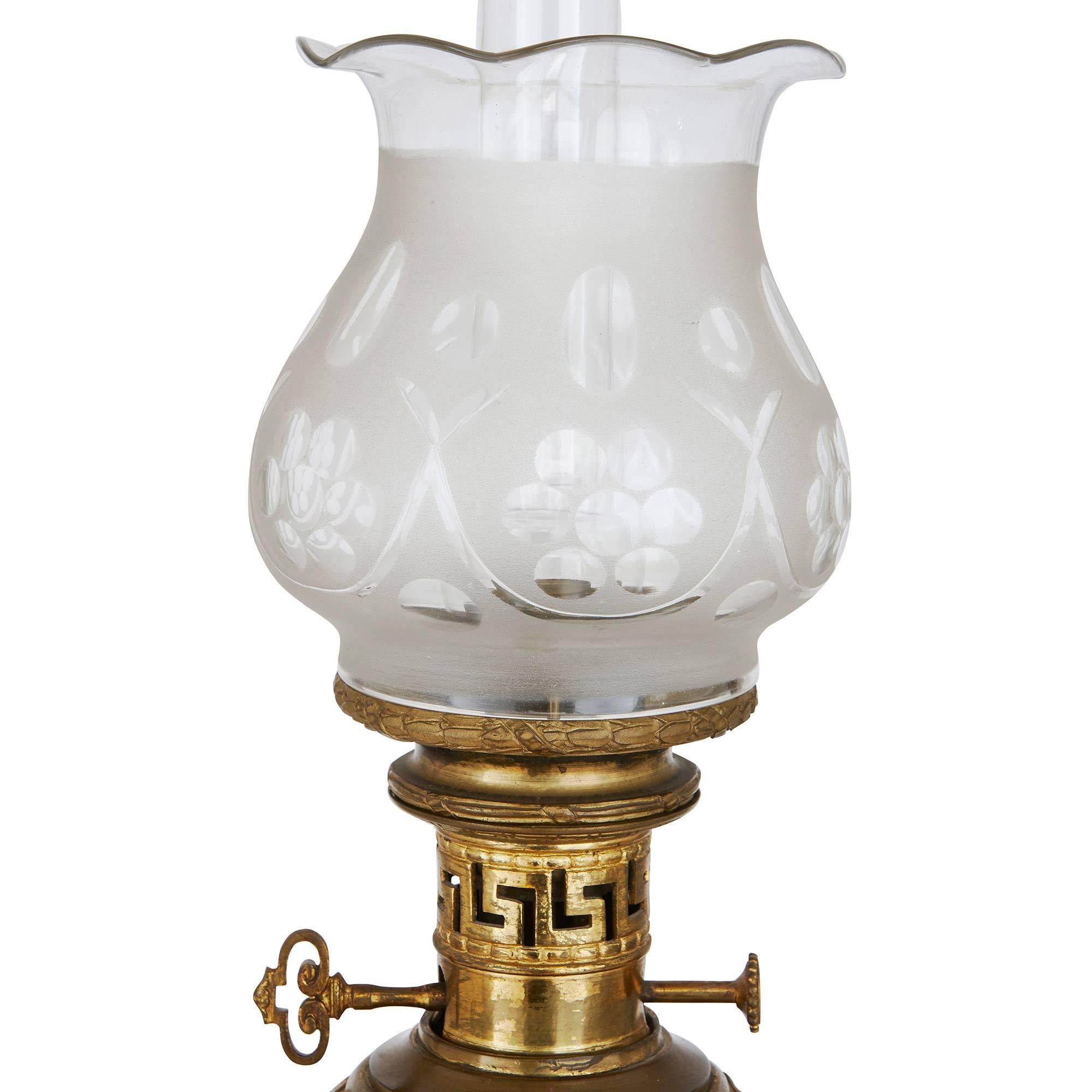 Gilt Bronze Mounted Chinese Canton Famille Rose Porcelain Lamps In Good Condition For Sale In London, GB