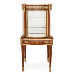 Gilt Bronze-Mounted Display Cabinet on Table