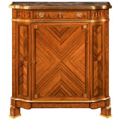 Used Gilt Bronze Mounted Kingwood & Bois De Satine Side Cabinet Maison Soubrier Paris