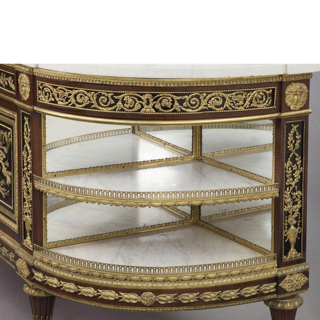 Gilt-Bronze Mounted Marble-Top Console de Desserte For Sale 1