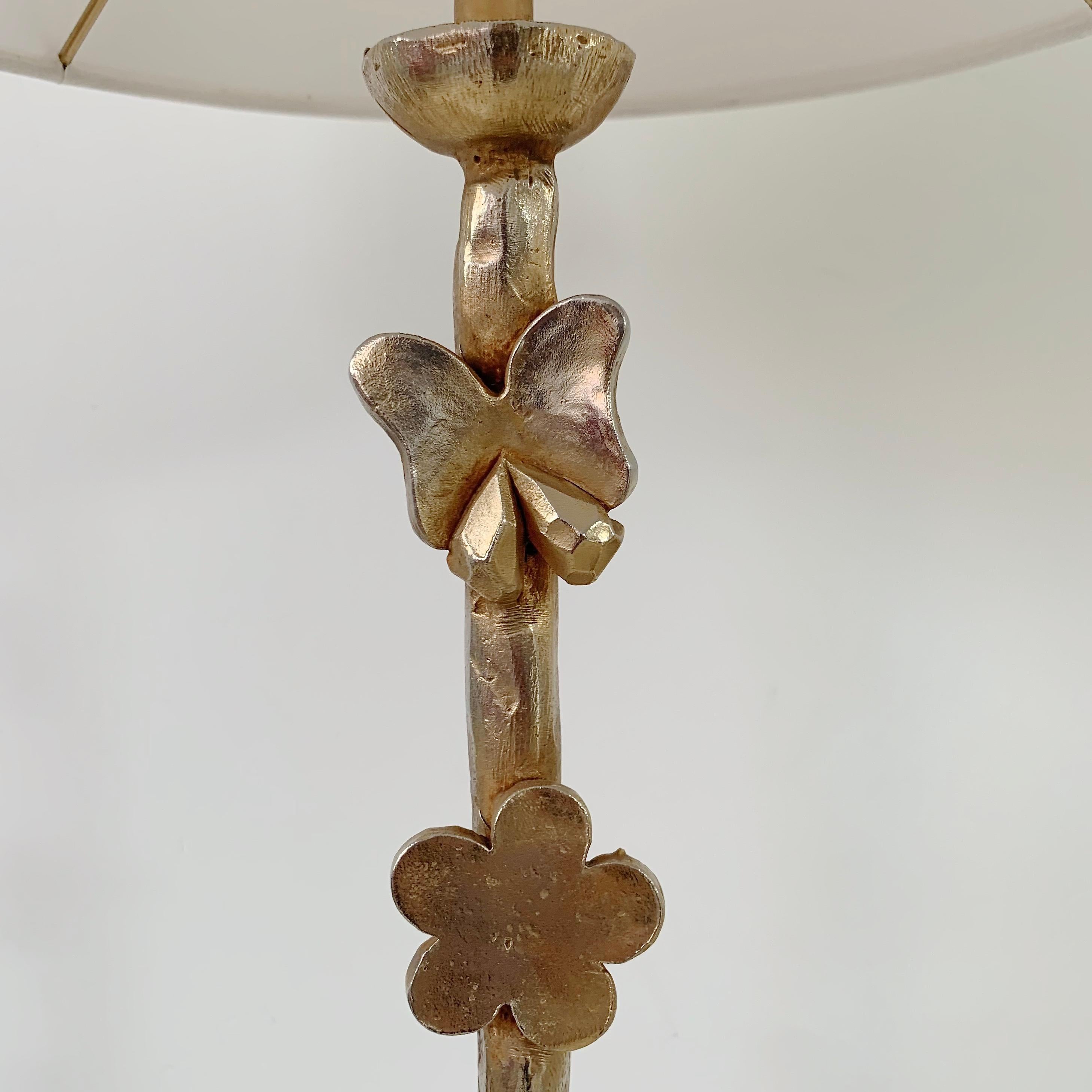 Gilt Bronze Nicolas De Wael Signed Table Lamp, 1997, France. For Sale 7