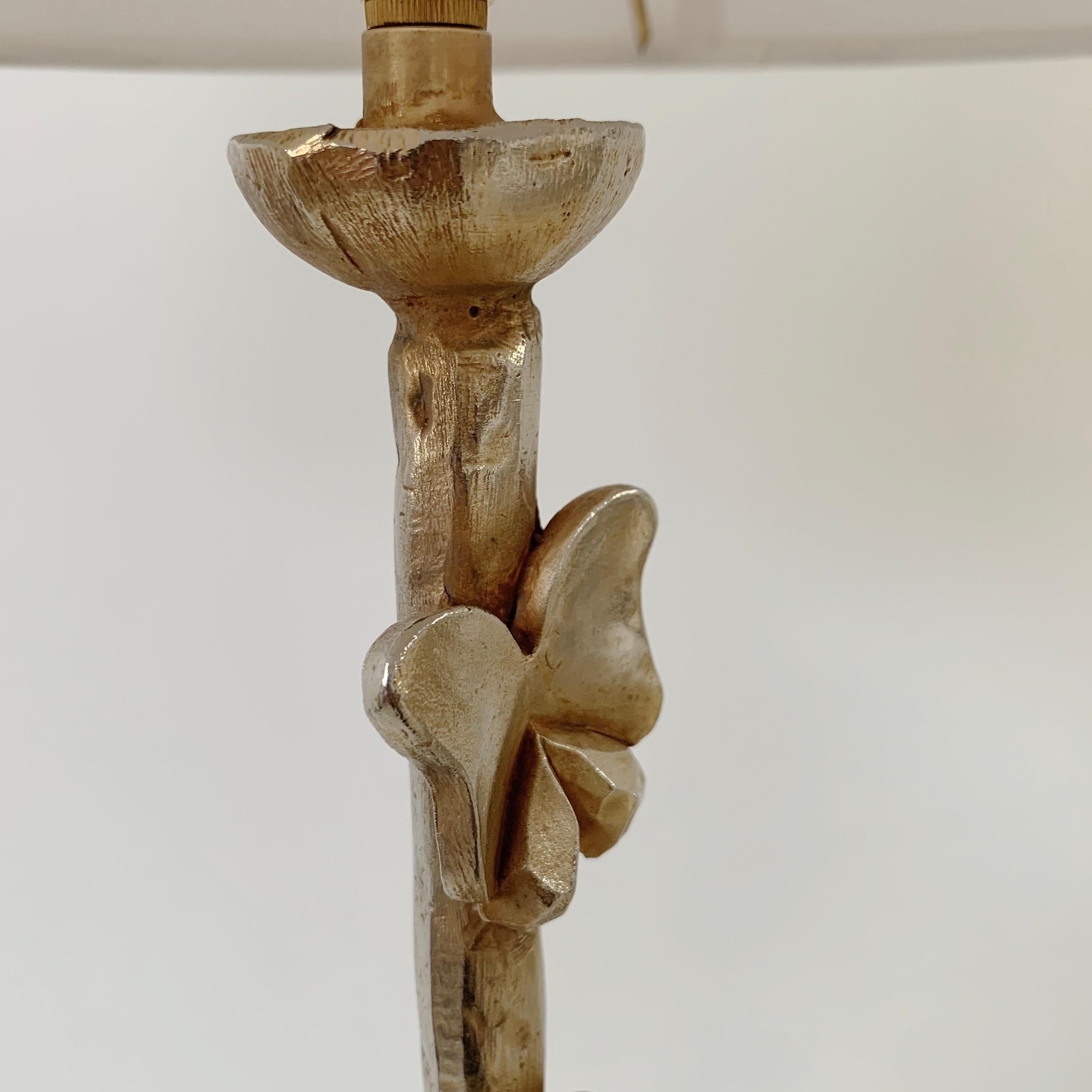 Gilt Bronze Nicolas De Wael Signed Table Lamp, 1997, France. For Sale 8