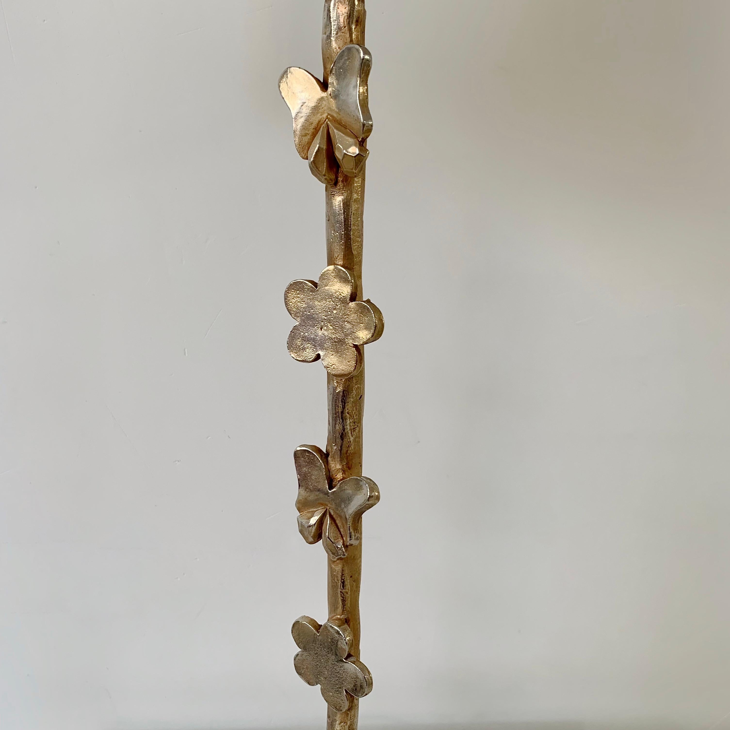 Gilt Bronze Nicolas De Wael Signed Table Lamp, 1997, France. In Good Condition For Sale In Brussels, BE