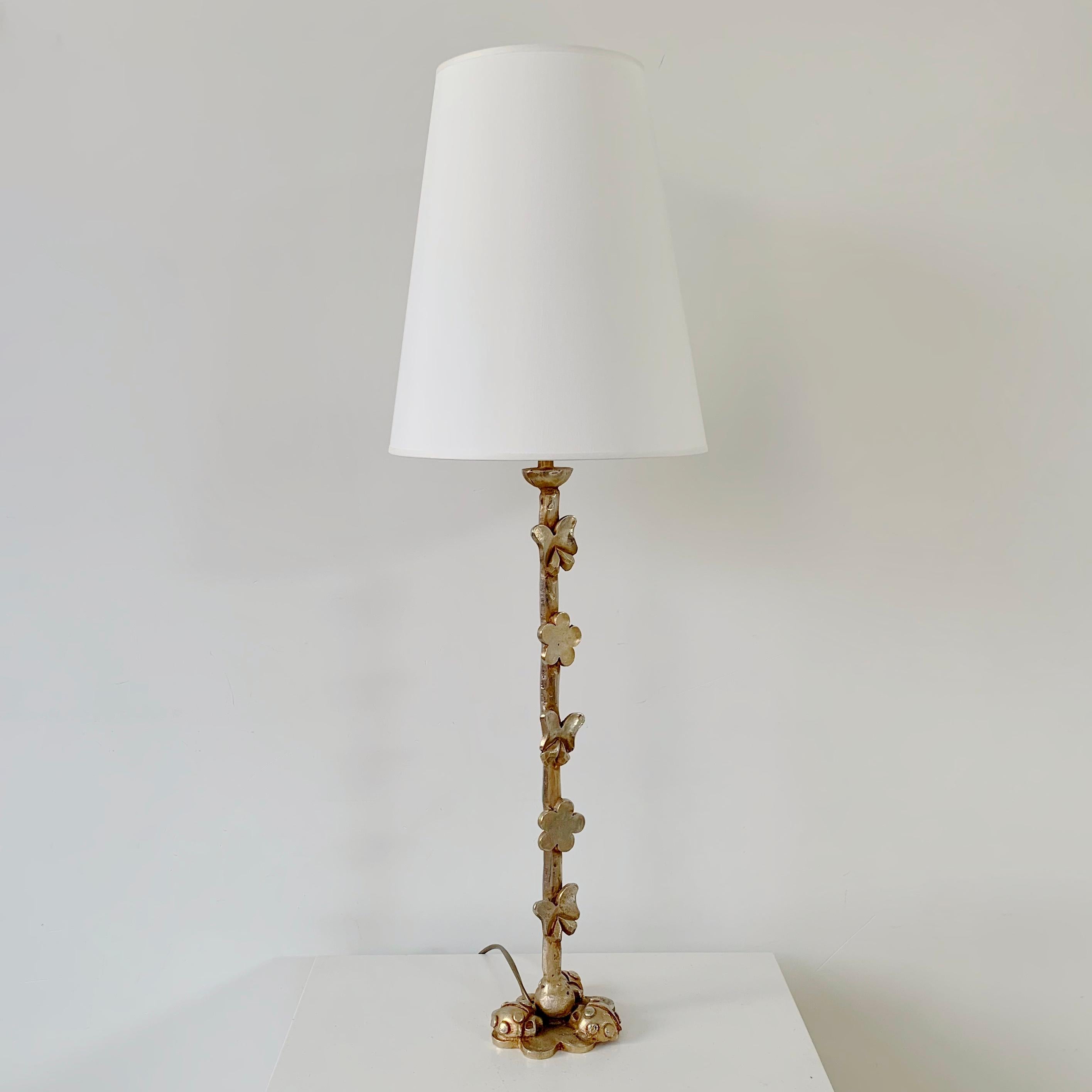 Gilt Bronze Nicolas De Wael Signed Table Lamp, 1997, France. For Sale 1