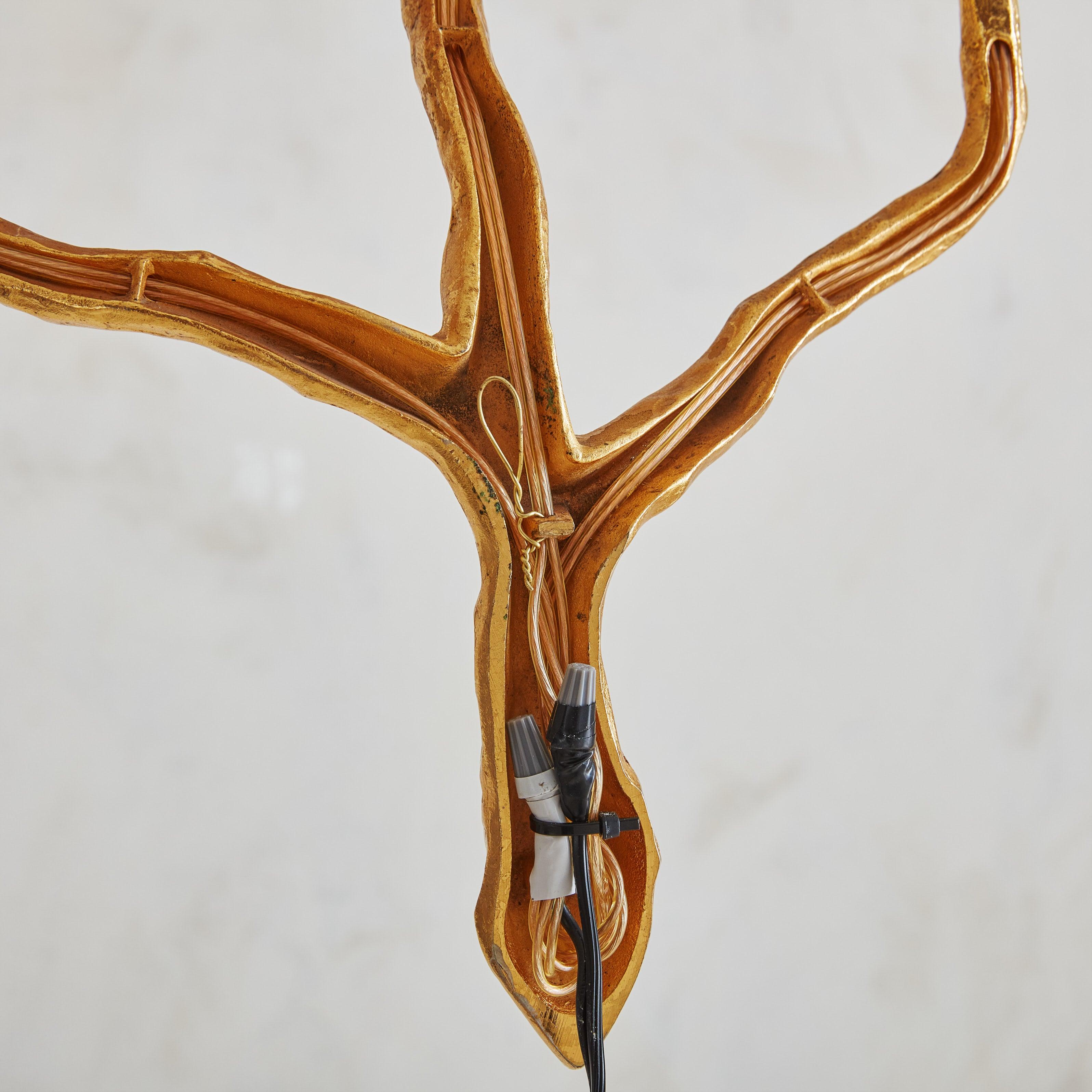 Gilt Bronze + Opaline Glass Sconce by Maison Arlus, France 1960s For Sale 5