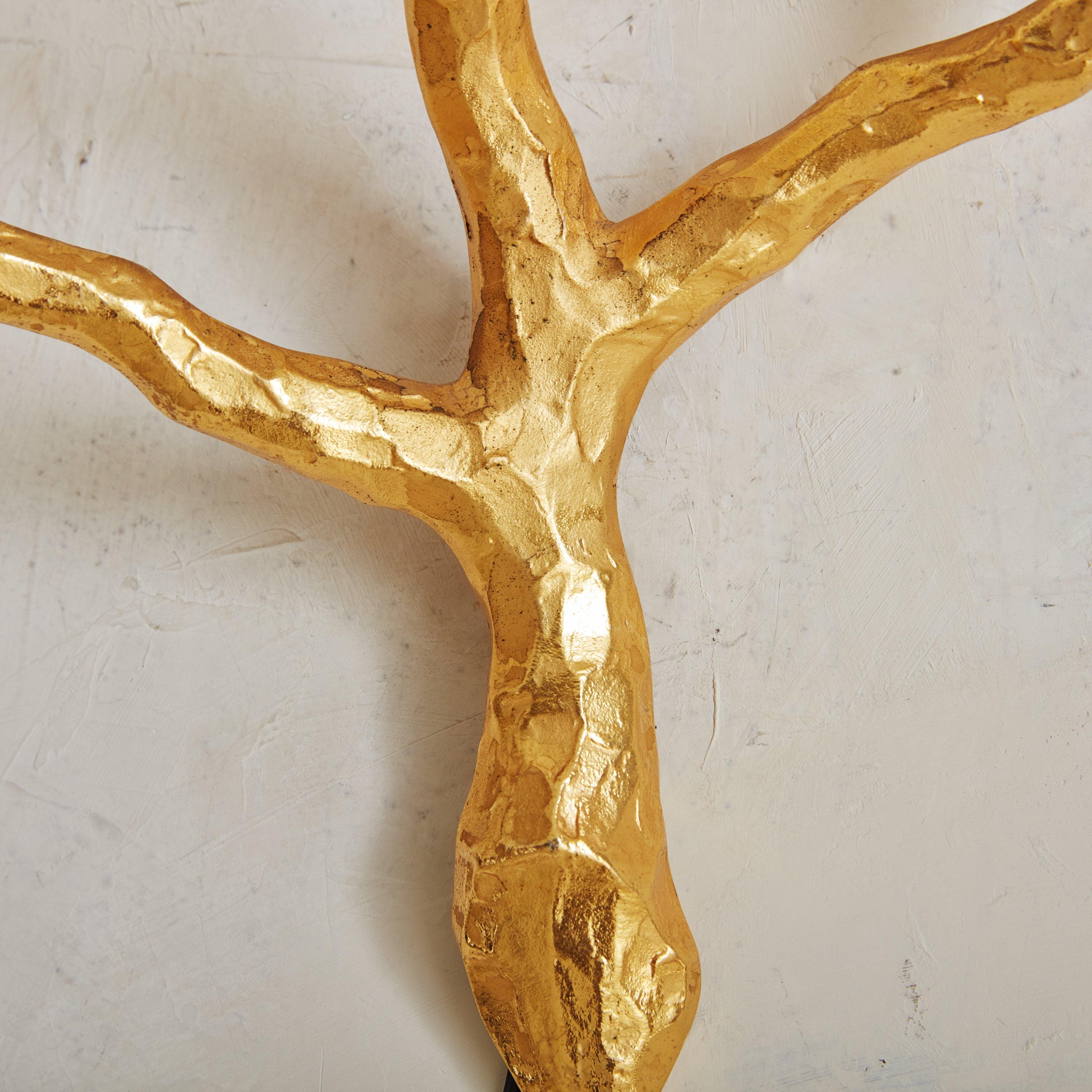 Gilt Bronze + Opaline Glass Sconce by Maison Arlus, France 1960s For Sale 2