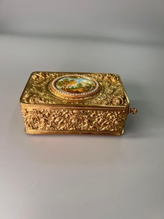 Gilt Bronze, Pearl and Enamel Singing Bird Box by Bontems, circa 1890