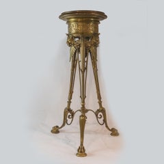 Gilt Bronze Pedestal with Three-legged Claw Feet