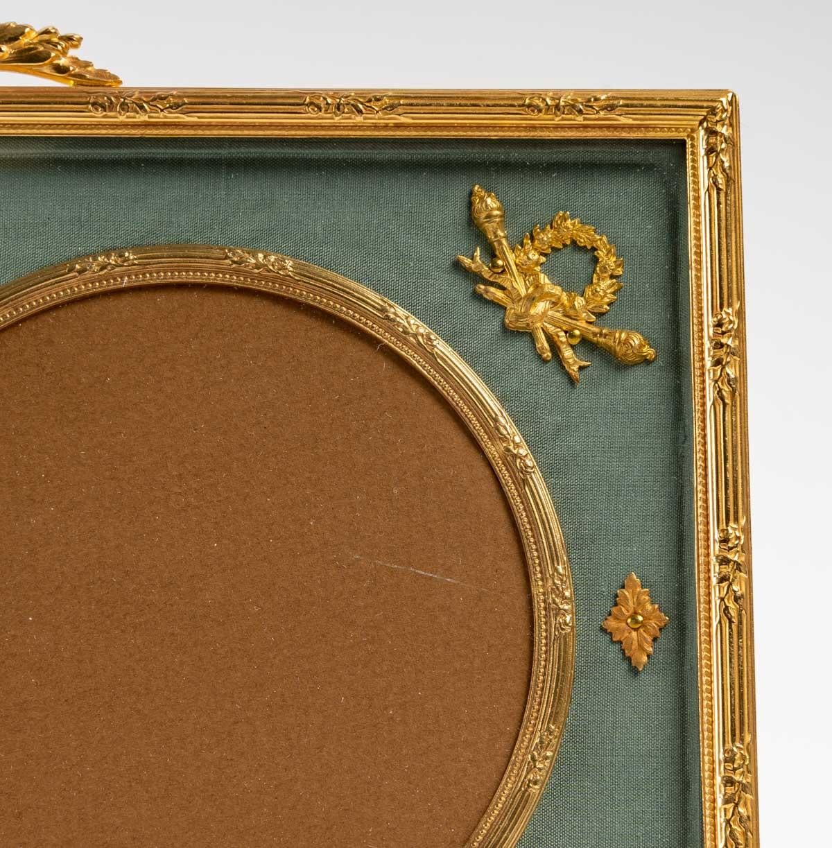 Late 19th Century Gilt bronze photo frame, 19th century