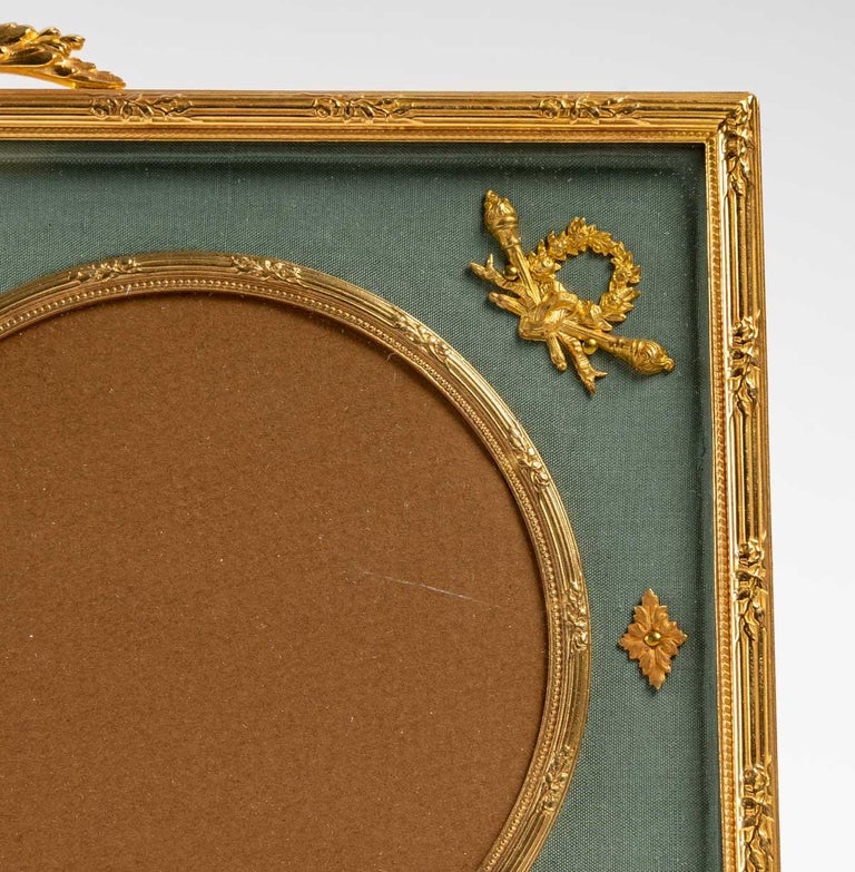 Late 19th Century Gilt bronze photo frame, 19th century For Sale