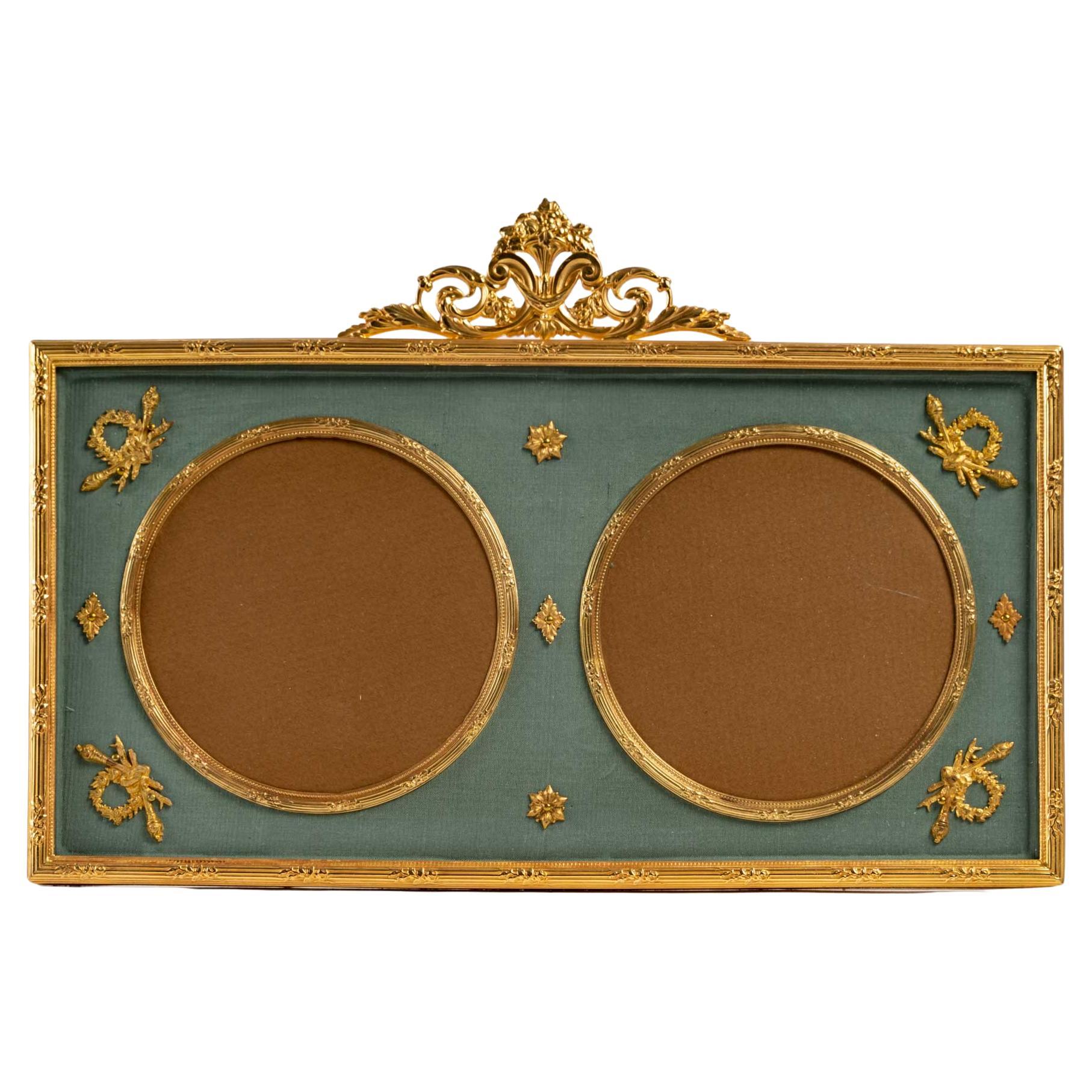 Gilt bronze photo frame, 19th century