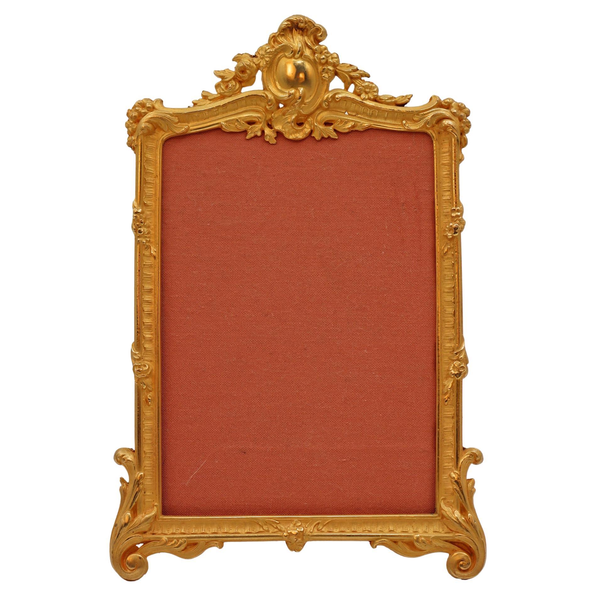 Gilt Bronze Photo Frame, XIXème siècle