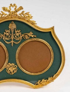 Cadre photo en bronze doré