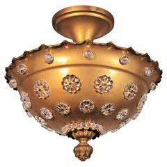 Gilt Bronze Plaffonier