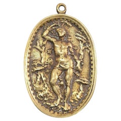 Gilt Bronze Plaque of Saint Sebastian — 17th Century