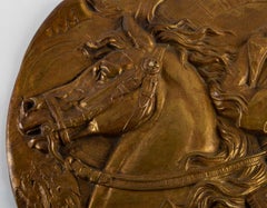 Gilt Bronze Plaque, Representing Napoleon Bonaparte