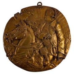 Gilt Bronze Plaque, Representing Napoleon Bonaparte