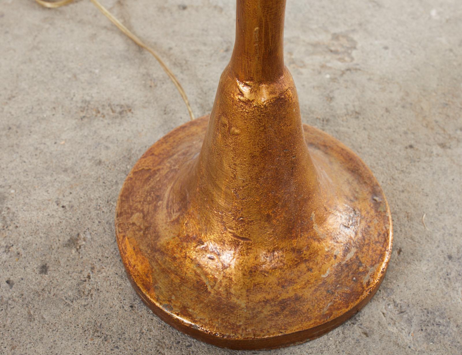 Gilt Bronze Pomme De Pin Sculptural Floor Lamp After Giacometti 5