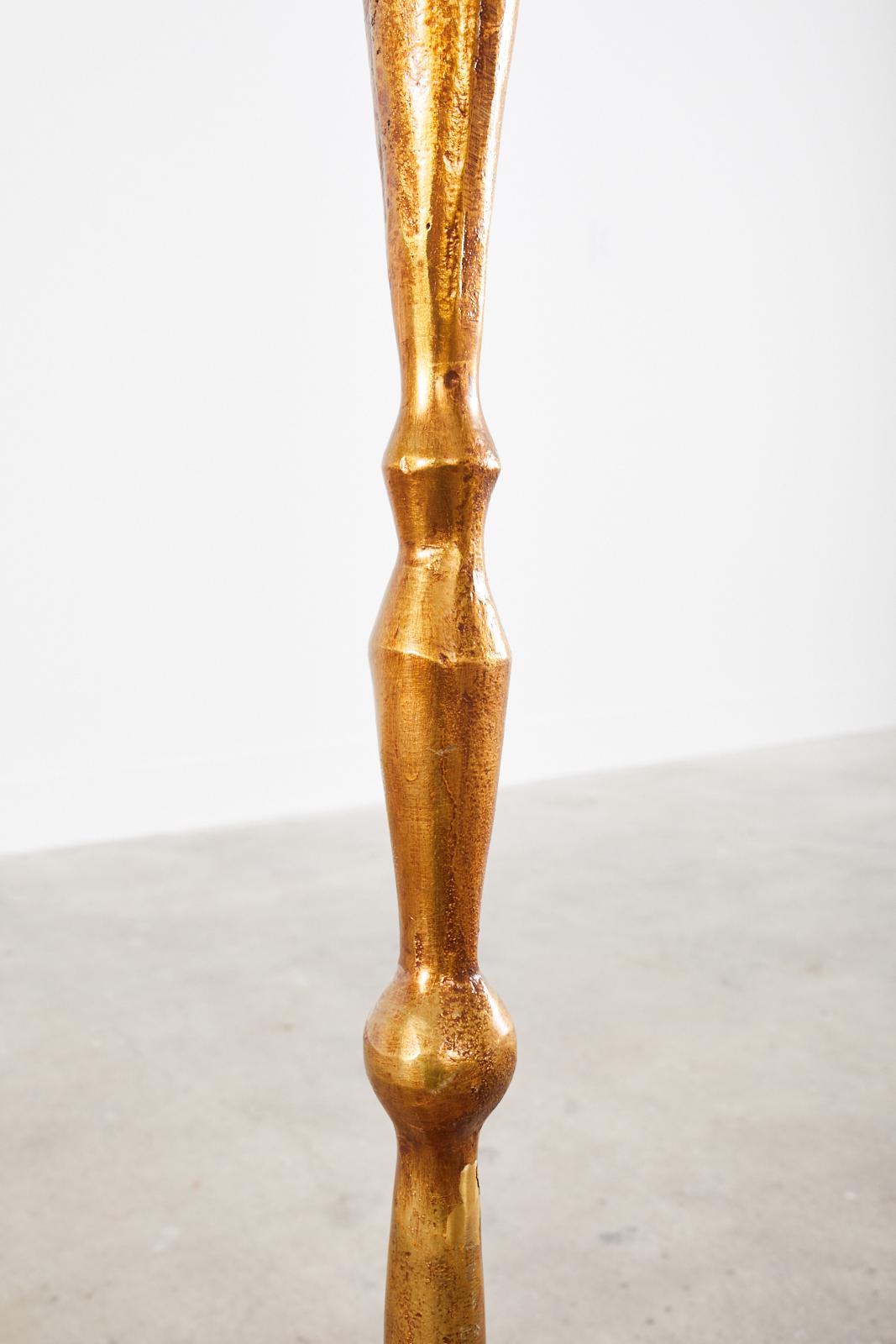 Gilt Bronze Pomme De Pin Sculptural Floor Lamp After Giacometti 6