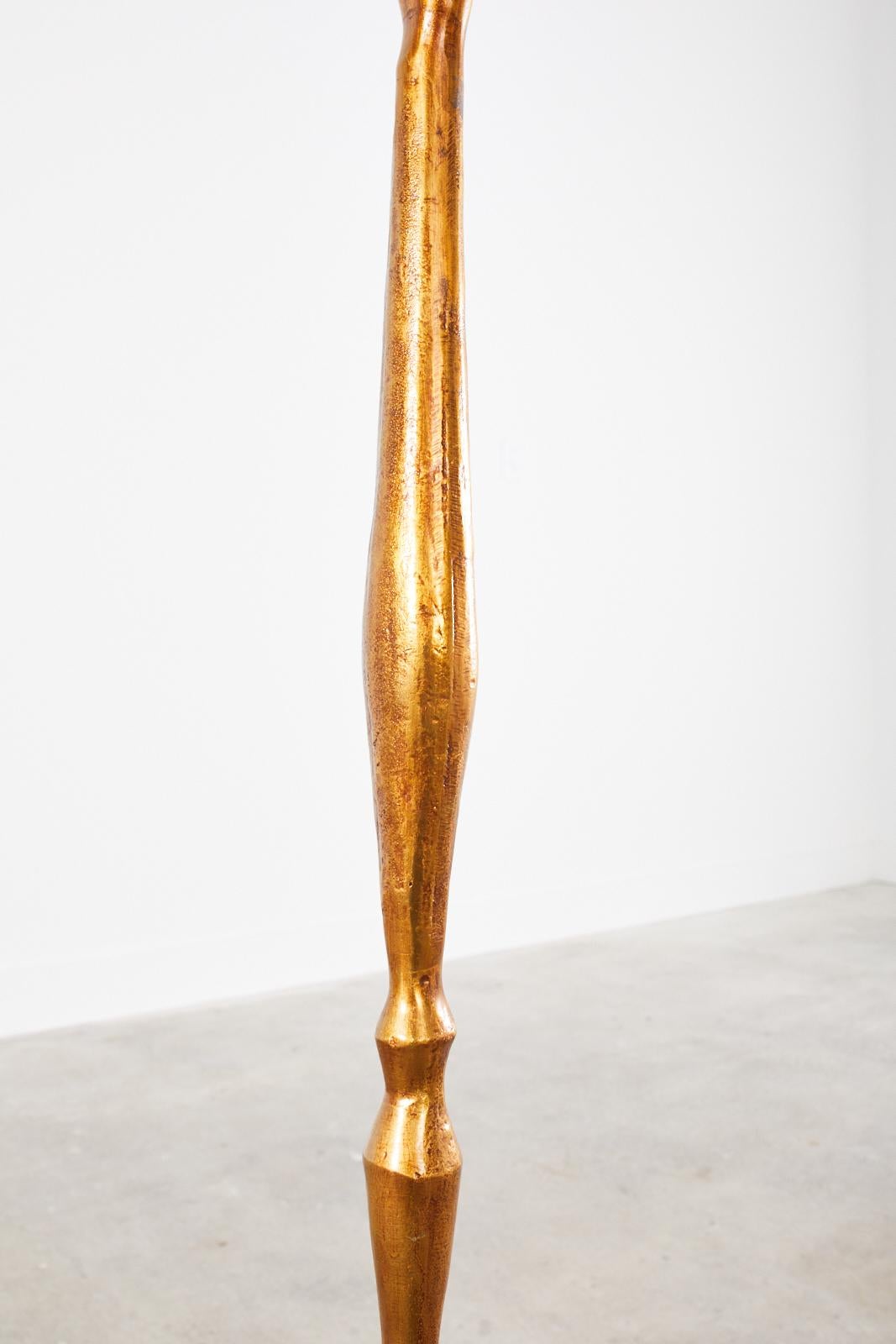 Gilt Bronze Pomme De Pin Sculptural Floor Lamp After Giacometti 7