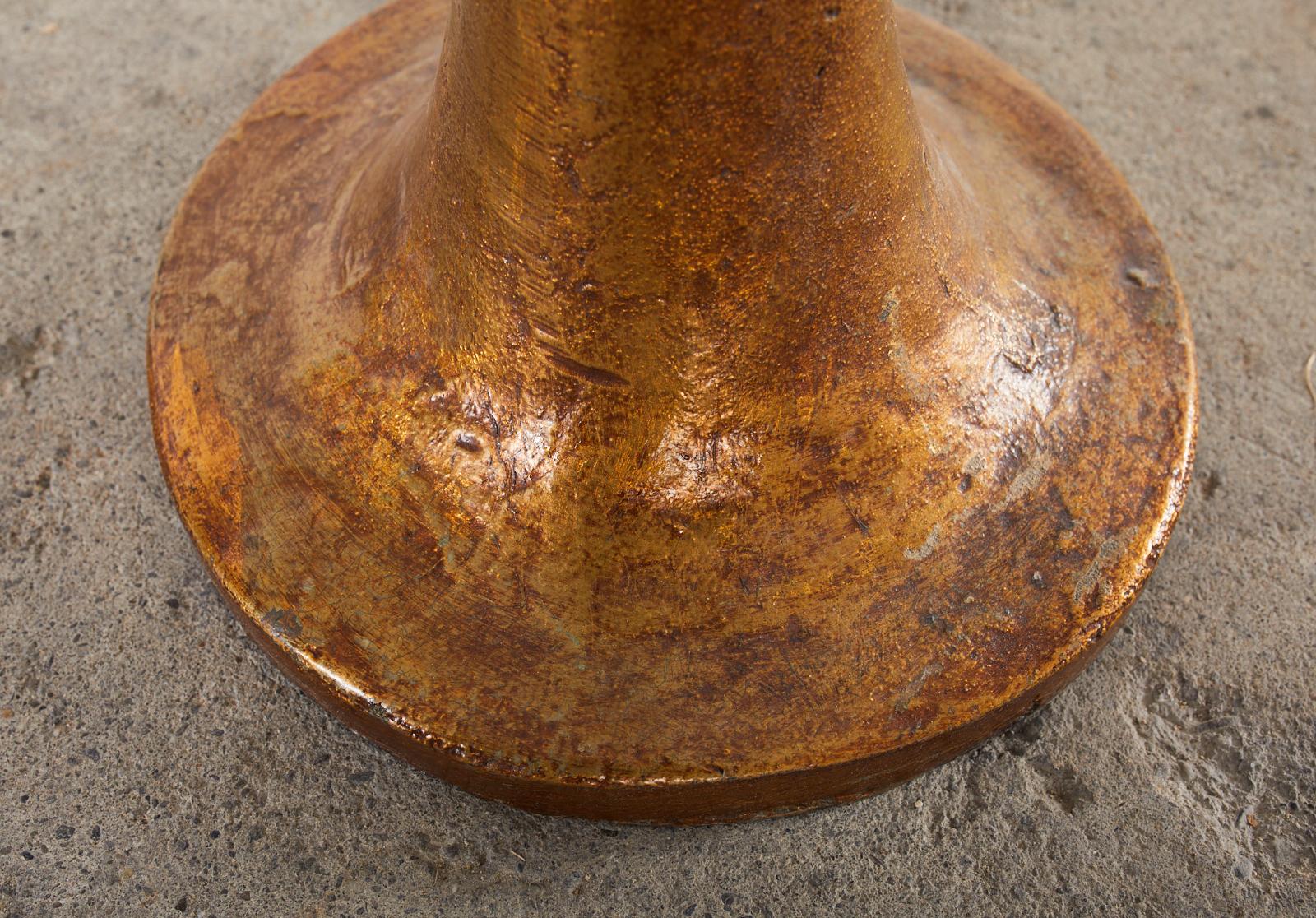 Gilt Bronze Pomme De Pin Sculptural Floor Lamp After Giacometti 9