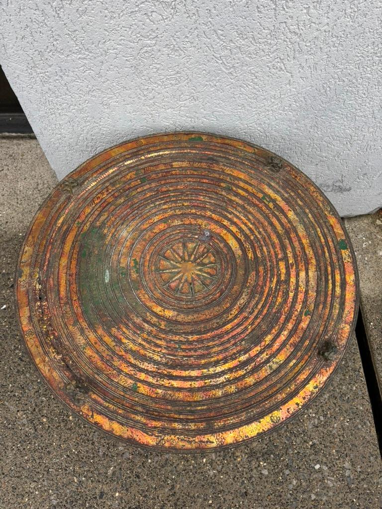 Gilt Bronze Rain Drum Side Table, Southeast Asia, 18th/19th Century im Angebot 4