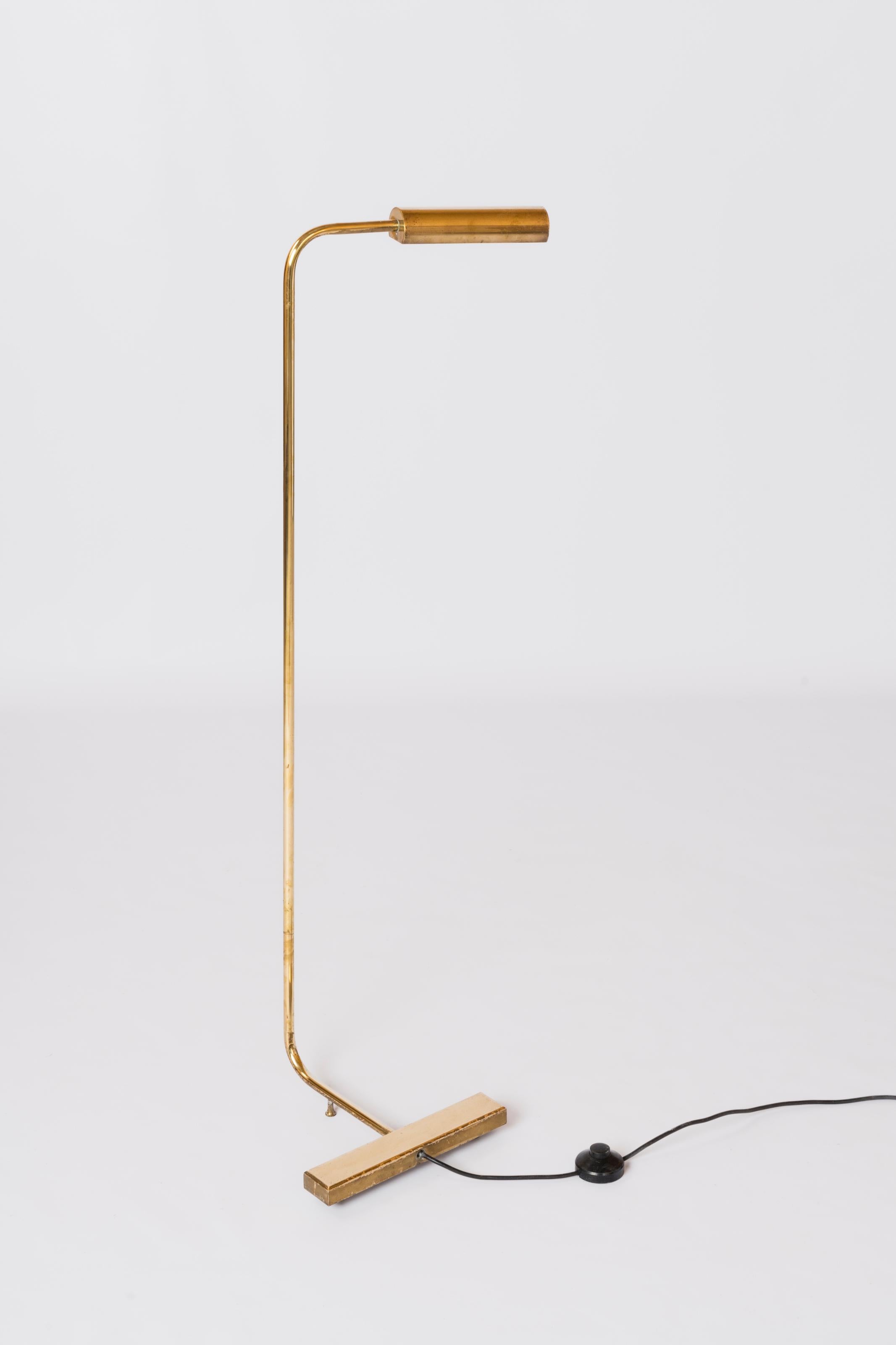 Gilt Bronze Reading Lamp att. Cedric Hartman - USA 1970's For Sale 1