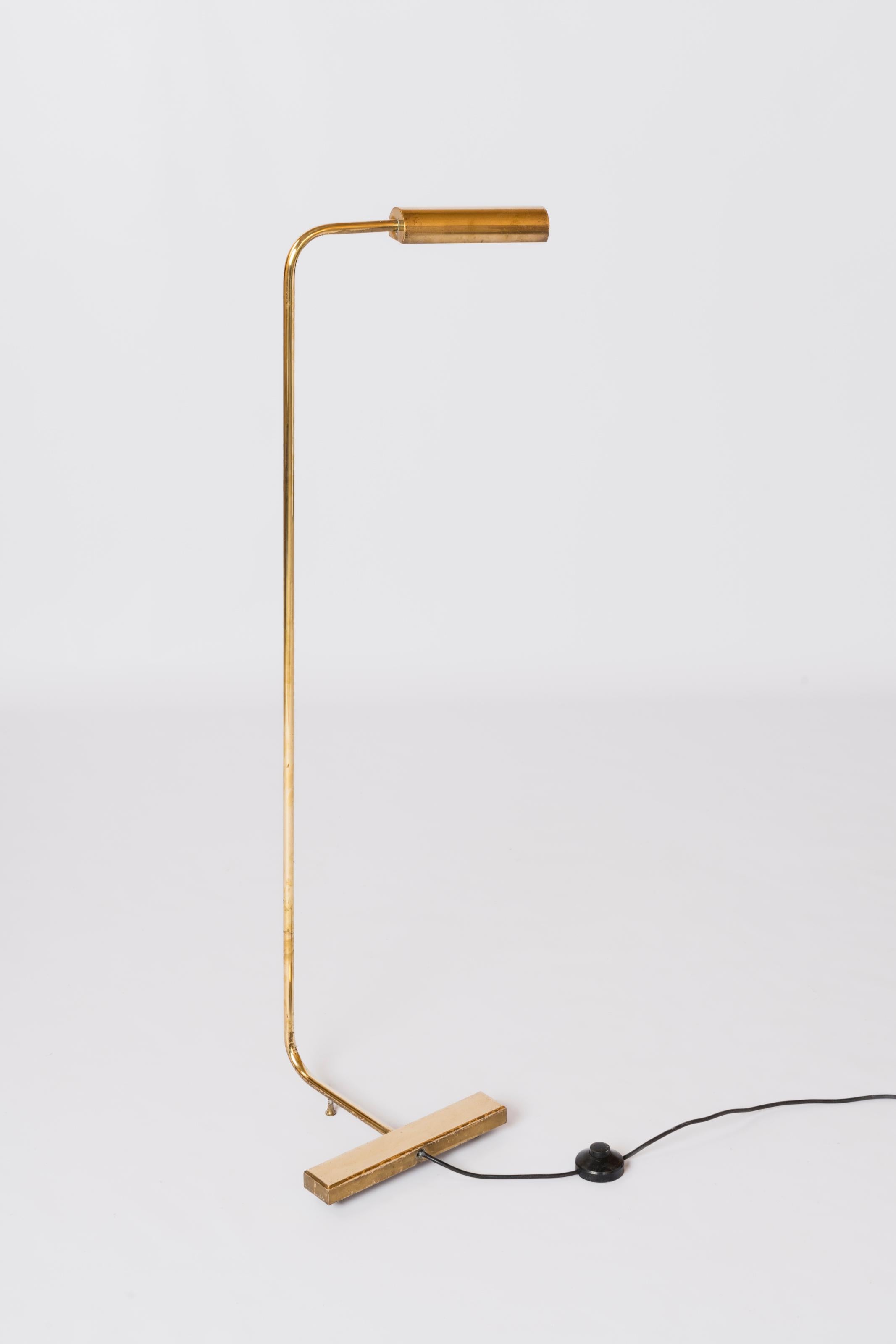 Gilt Bronze Reading Lamp att. Cedric Hartman - USA 1970's 1