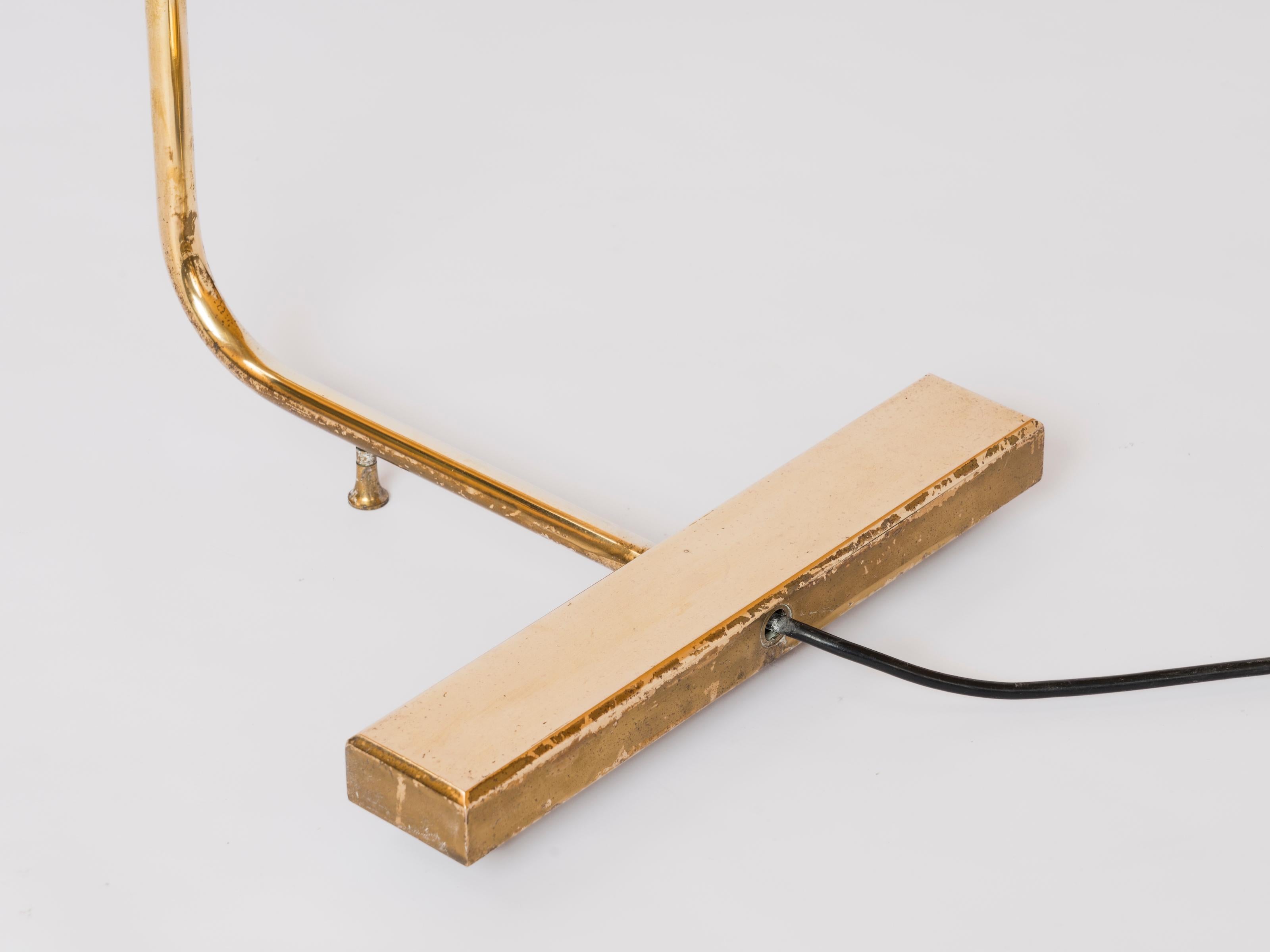 Lampe de lecture en bronze doré att. Cedric Hartman, États-Unis, années 1970 en vente 2