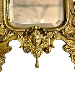 Gilt Bronze Rococo Vanity Mirror