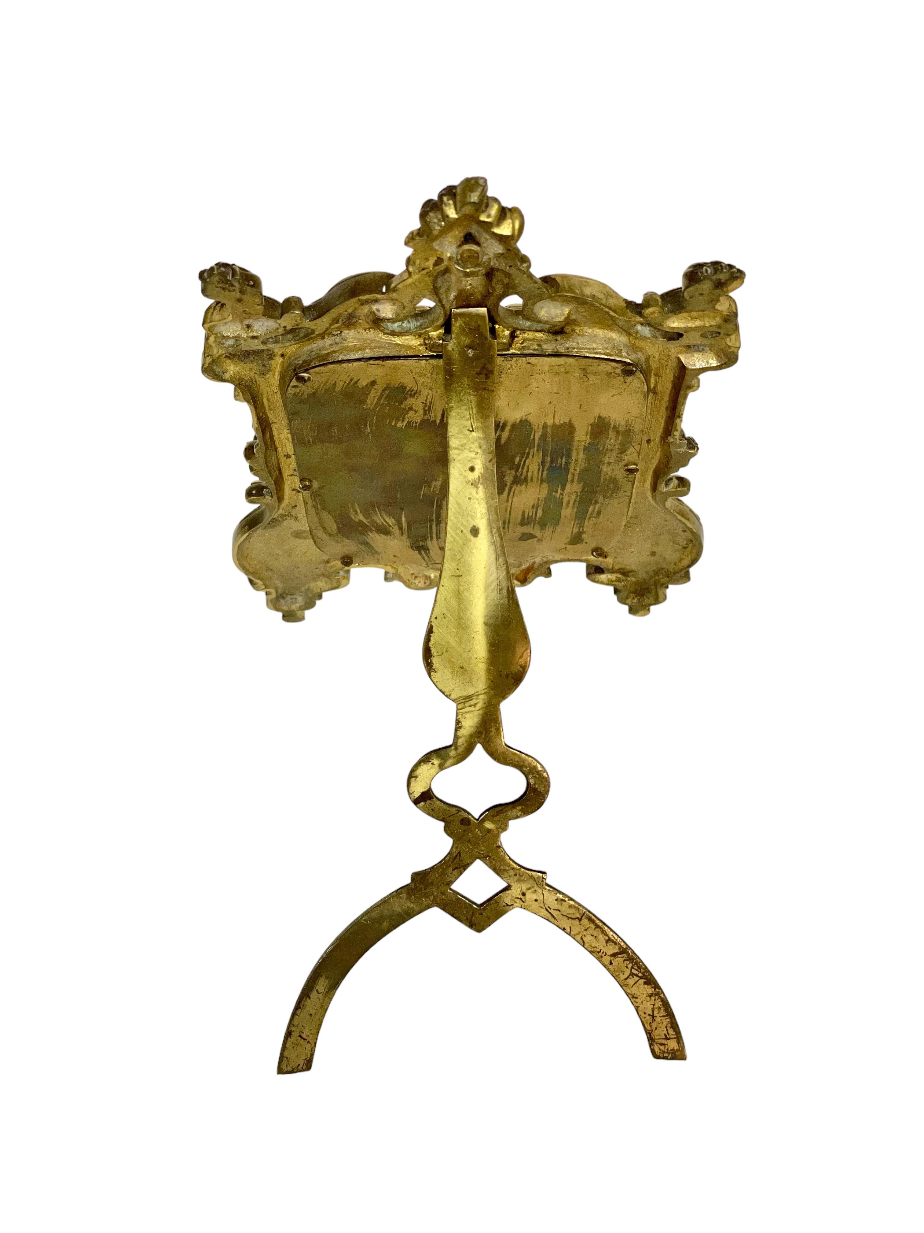 Gilt Bronze Rococo Vanity Mirror For Sale 4