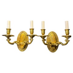 Gilt bronze sconces