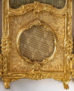 Gilt Bronze Screen Photo Frame Late 19th Century