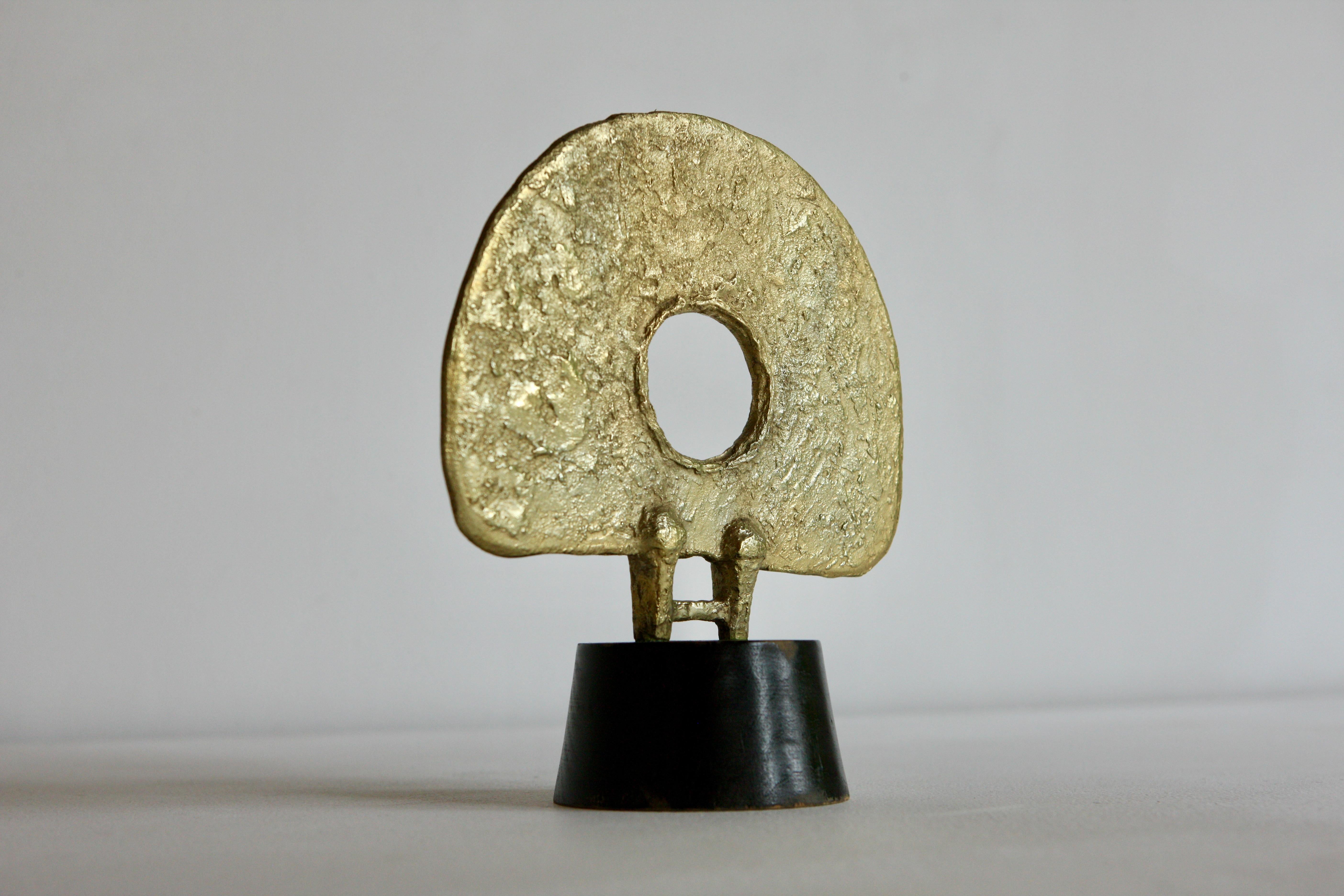 Mid-Century Modern Gilt Bronze Sculpture For Sale