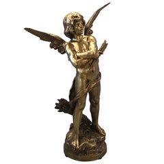 Gilt Bronze Sculpture of Cupid, France