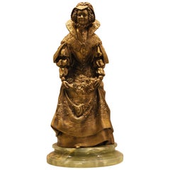 Gilt Bronze Sculpture Signed Marquet, French
