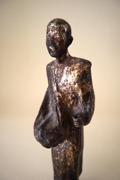 Store closing March 31.  Buddhist Monk Votive Figure 19th C Patina