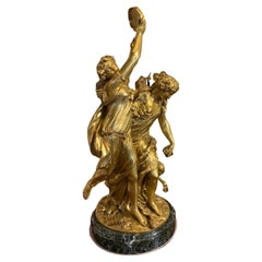 Gilt Bronze Statue After Claude Michel Clodion, French Sculptor, 1738-1814