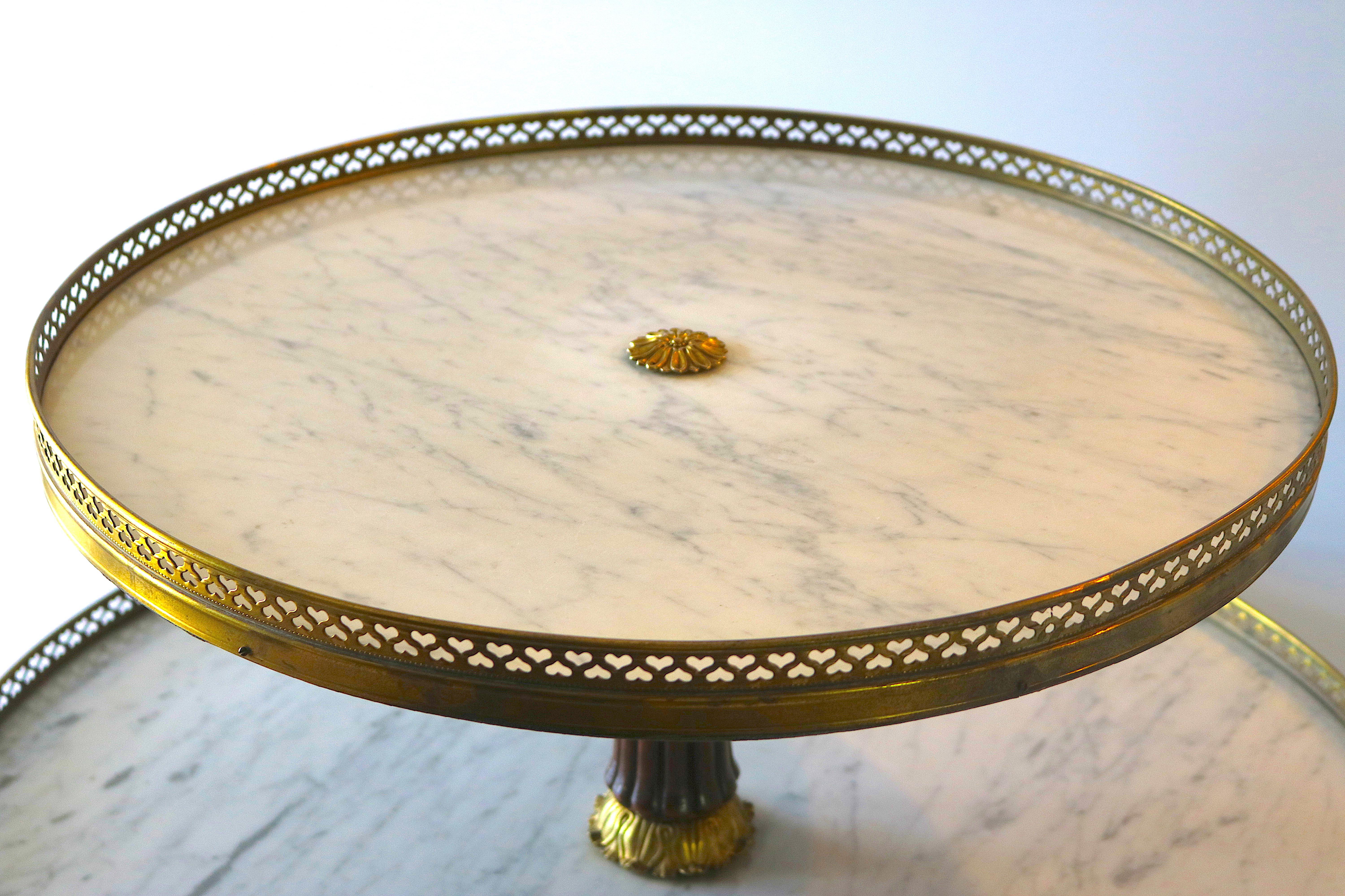 Gilt Bronze Swiveling Dessert Table Dumb Waiter -19th Century with Provenance 3