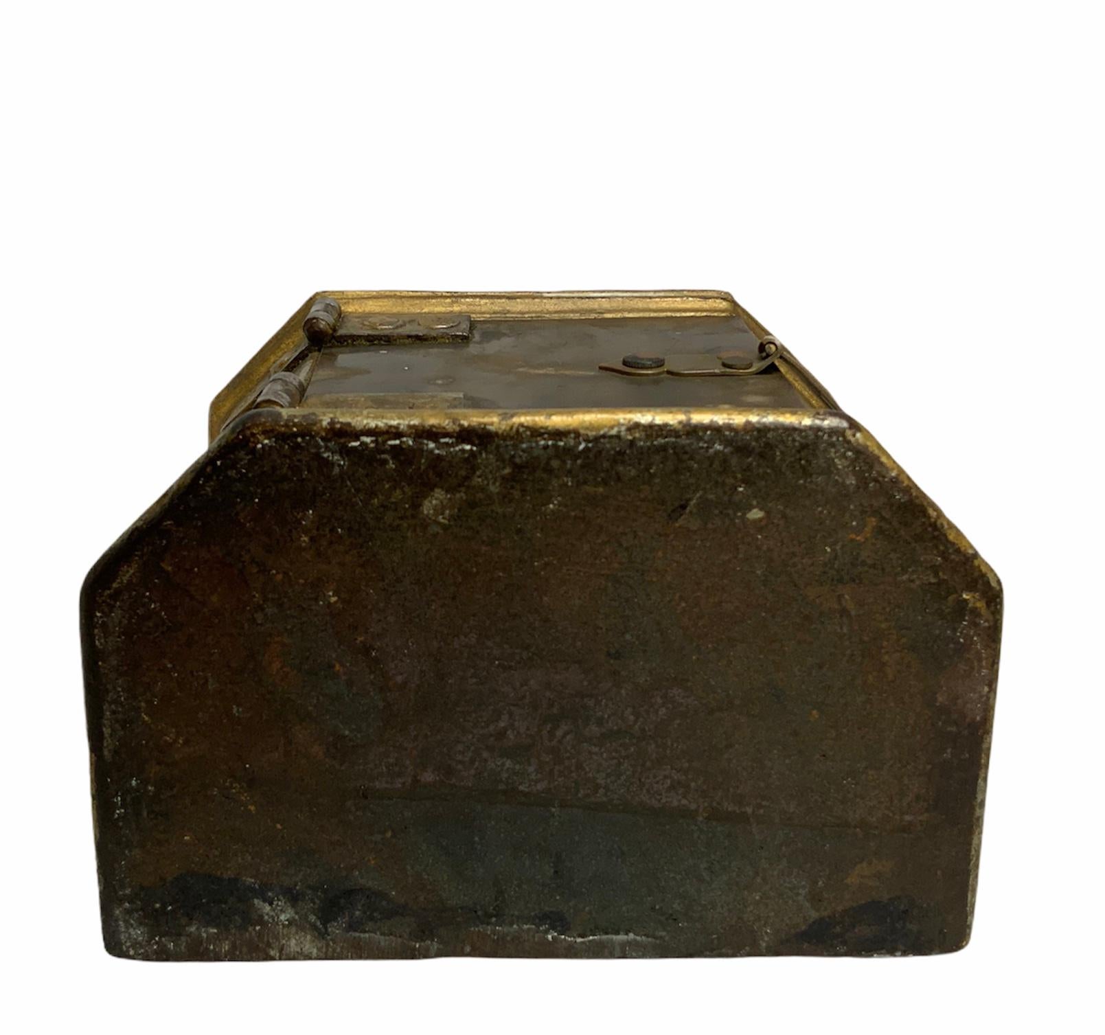 Medieval Gilt Bronze Catholic Church Poor Box